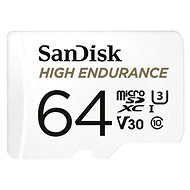 SanDisk MicroSDXC 64GB High Endurance Video U3 V30 + SD adaptér - Paměťová karta