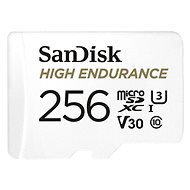 SANDISK microSDHC 256GB High Endurance Video U3 V30 + SD Adapter - Memory Card