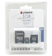 Kingston Micro Secure Digital (Micro SD) 1GB, včetně SD a Mini SD adaptéru - Speicherkarte