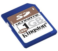 Kingston Secure Digital 1GB Ultimate Card 133x - Memory Card