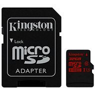 Kingston MicroSDHC 32 GB UHS-I U3 + SD adapter - Memóriakártya