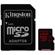 Kingston Micro SDXC 128GB UHS-I U3 + SD adapter - Memóriakártya
