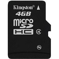 Kingston Micro SDHC 4GB Class 4 - Memory Card