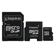 KINGSTON Micro Secure Digital 4GB SDHC + SD/Mini SD adaptér - Memory Card
