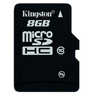 KINGSTON Micro Secure Digital (Micro SD) 8GB Class 10 - Memory Card