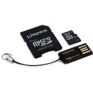Kingston Micro SDHC 16GB Class 4 Memóriakártya + SD adapter és USB olvasó - Memóriakártya