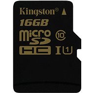 Kingston Micro SDHC 16GB Class 10 UHS-I - Memóriakártya