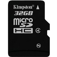 Kingston MicroSDHC 32GB Class 4 - Memory Card