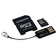 Kingston MicroSDHC 32GB Class 4 + SD Adapter and USB Card Reader - Memory Card