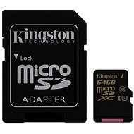 Kingston Micro SDXC Klasse 10 64 GB UHS-I + SD-Adapter - Speicherkarte