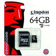 Kingston Micro SDXC 64GB Class 10 + SD adapter - Memory Card