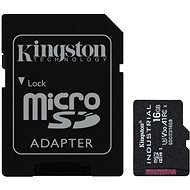 Kingston MicroSDHC 16GB Industrial + SD Adapter - Memory Card