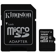 Kingston MicroSDHC 32GB UHS-I U1 + SD Adapter - Memory Card