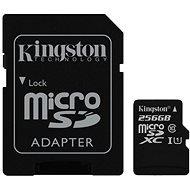 Kingston MicroSDXC 256GB UHS-I U1 + SD Adapter - Memory Card