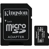Kingston Canvas Select Plus micro SDHC 16GB Class 10 UHS-I + SD adapter - Memóriakártya
