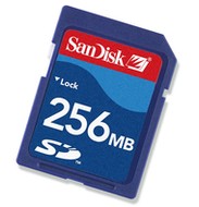 SanDisk SD 256MB - Memory Card