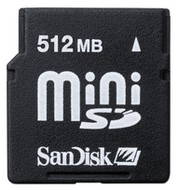 SanDisk Mini Secure Digital 512MB - Memory Card