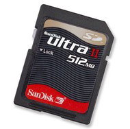 SanDisk Secure Digital 512MB Ultra II 60x - Memory Card
