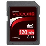 SanDisk SDHC 8GB Video HD - Speicherkarte