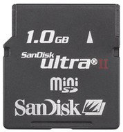 SanDisk Mini Secure Digital 1GB Ultra II 60x - Memory Card