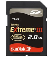 SanDisk Secure Digital 2GB Extreme III 133x - Memory Card