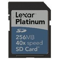 LEXAR Secure Digital 256MB Platinum 40x - Memory Card