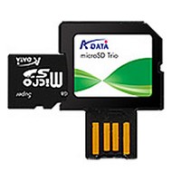 Paměťová karta Micro Secure Digital DATA Trio 1GB Adaptér USB - Memory Card