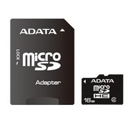 A-DATA Micro SDHC 16GB Class 2 + SD adapter - Memory Card
