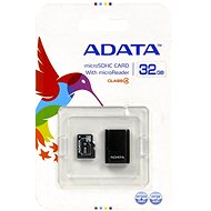 ADATA Micro 32GB SDHC Class 4 Card + V3 Blue - Memory Card