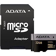 ADATA Premier Pro V30S mikro SDHC 32GB UHS-I U3 + SD adapter - Memóriakártya