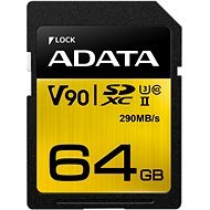 ADATA Premier ONE SDXC 64 Gigabyte UHS-II U3 Klasse 10 - Speicherkarte