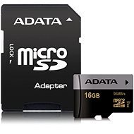 ADATA Premier microSDHC 16GB UHS-I U3 Class 10 + SDHC Adapter - Memory Card