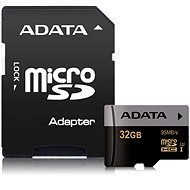 ADATA Premier MicroSDHC 32GB UHS-I U3 Class 10 + SDHC adapter - Memóriakártya