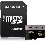 ADATA Premier Micro SDXC 64 GB UHS-I U3 Class 10 + SDXC adaptér - Pamäťová karta