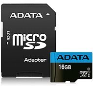 ADATA Premier Micro SDHC 16GB UHS-I Class 10 + SD adapter - Memóriakártya