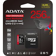 ADATA MicroSDXC 256GB High Endurance + SD adapter - Memory Card