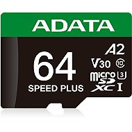 ADATA MicroSDXC 64GB Speed Plus + SD adapter - Memory Card