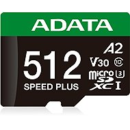 ADATA MicroSDXC 512GB Speed Plus + SD adapter - Memory Card