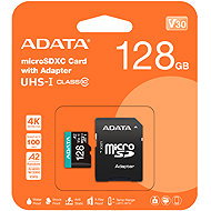 ADATA MicroSDXC 128GB Premier Pro + SD adapter - Memory Card