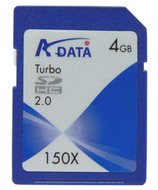 A-DATA SDHC 4GB Class 6 Turbo - Memory Card