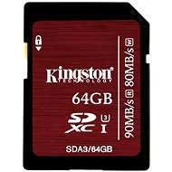Kingston SDXC 64GB Class 10 UHS-I U3 - Memóriakártya