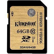 Kingston SDXC 64GB UHS-I Class 10 - Memóriakártya