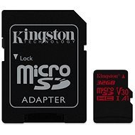 Kingston Canvas React MicroSDHC 32GB A1 UHS-I V30 + SD Adapter - Speicherkarte