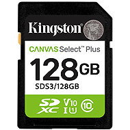 Kingston SDXC 128GB Canvas Select Plus Gen 3 - Memóriakártya