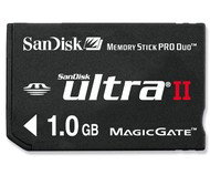 SanDisk Memory Stick PRO Ultra II 60x 1GB MagicGate + adaptér pro standardní MS - Memory Card