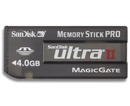SanDisk Memory Stick PRO Ultra II 60x 4GB - Memory Card