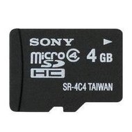 Sony MicroSDHC 4GB Class 4 - Memory Card