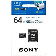 Sony Micro SDXC 64GB Class 10 + SD Adapter - Memóriakártya