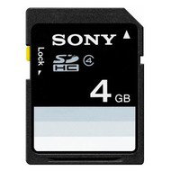 SONY Secure Digital 4GB SDHC Class 4 + camera case - Memory Card