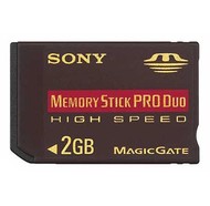 Paměťová karta Sony Memory Stick PRO DUO 2GB High Speed  - Memory Card
